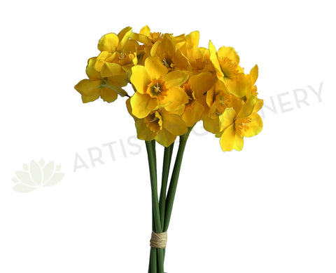 SP0385 Silk Yellow Daffodil Bunch 51cm | ARTISTIC GREENERY