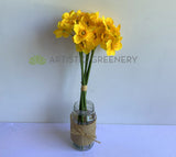 SP0385 Silk Yellow Daffodil Bunch 51cm | ARTISTIC GREENERY