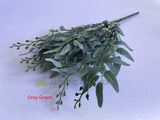 Grey Green - SP0387 Artificial White Willow (Salix alba) Bunch 51cm 2 Styles | ARTISTIC GREENERY 