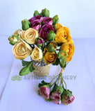 SP0388 Faux Ranunculus Bunch 26cm 4 colours | ARTISTIC GREENERY