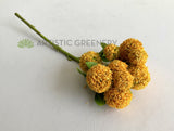 SP0399 Faux Craspedia / Billy Button / Yellow Balls Stem 32cm | ARTISTIC GREENERY