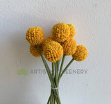 SP0406 Craspedia / Billy Button 24cm Yellow | ARTISTIC GREENERY - Artificial Flowers Supplier Perth WA