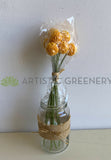 SP0406 Craspedia / Billy Button 24cm Yellow | ARTISTIC GREENERY - Artificial Flowers Supplier Perth WA