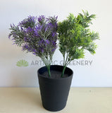 SP0408 Greenery Bunch 32cm Green / Purple