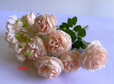 SP0411 Silk Peony & Hydrangea Bunch 45cm Blush / Lilac | ARTISTIC GREENERY Pastel Rustic Perth Australia