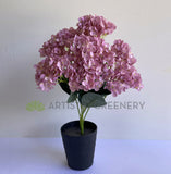 SP0412 Silk Hydrangea Bunch 52cm Lilac | ARTISTIC GREENERY