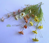SP0433 Dried Flower Style Artificial Daisy Bunch 63cm 4 Colours | ARTISTIC GREENERY