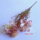 SP0435 Dried Style Chinese Peony Bunch 62cm 2 Colours