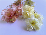 SP0435 Dried Style Chinese Peony Bunch 62cm 2 Colours