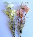 SP0435 Dried Style Chinese Peony Bunch 62cm 2 Colours