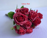 SP0440 Silk Rose Posy 40cm (9 Stems) 5 Colours | ARTISTIC GREENERY