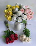 SP0440 Silk Rose Posy 40cm (9 Stems) 5 Colours | ARTISTIC GREENERY