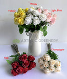 SP0440 Silk Rose Posy 40cm (9 Stems) 5 Colours | ARTISTIC GREENERY