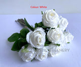 SP0440 Silk Rose Posy 40cm (9 Stems) 5 Colours | ARTISTIC GREENERY