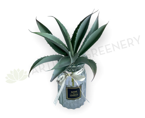 SP0441 Imitation Aloe Vera 27cm Grey | ARTISTIC GREENERY