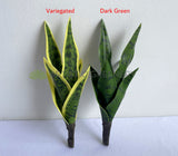 SP0442 Artificial Small Mother-in-law's Tongue / Snake Plant / Sansevieria 24cm Variegated / Dark Green | ARTISTIC GREENERY