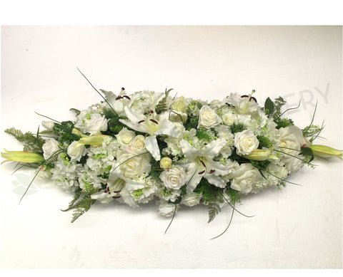 White Silk Floral Arrangement 70cm & 100cm Long - SYM0014