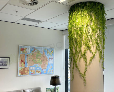 indoor vine plants australia Schlumberger Australia (Perth) - artificial creepers climbing plants for column pillar