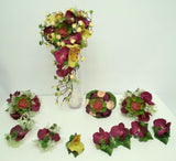Teardrop Bouquet - Purple & Succulents - Selena W
