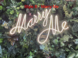 For Hire - Neon Sign 4 Styles - Couple / Marry Me / Love / Happy Birthday  (Code: HI0052) | ARTISTIC GREENERY 