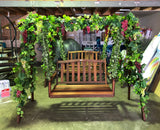 Event Company - Decorating Swing Chairs with Artificial Vines & Grapes