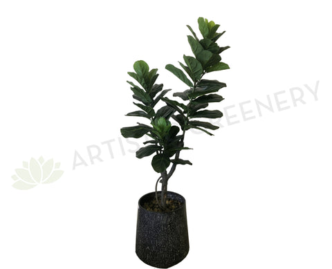 T0126 Fiddle Fig Tree / Fiddle-Leaf Fig Real Touch Leaves 170cm