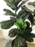 T0126 Fiddle Fig Tree / Fiddle-Leaf Fig Real Touch Leaves 170cm