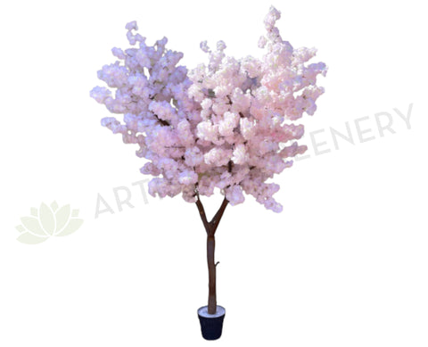 For Hire - Light Pink Artificial Blossom Tree 240cm (High Density) | ARTITIC GREENERY - Perth Event Hire Fake Plants