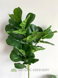 LARGE - T0141 Artificial Fiddle Leaf Fig Branch Green 2 Sizes 64cm & 122cm | ARTISTIC GREENERY