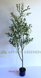 T0159 Artificial Olive Tree with Black Olives 180cm | ARTISTIC GREENERY