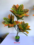 60cm tall - T0164 Artificial Red Croton Tree 3 Sizes 60 / 120 / 180cm | ARTISTIC GREENERY