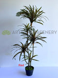 T0173 Faux Dracaena Marginata Yucca 130cm Green or Red | ARTISTIC GREENERY
