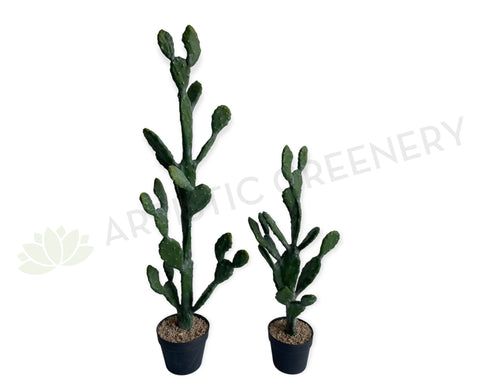 T0180 Artificial Barbary Fig / Prickly Pear Cactus 2 Sizes (76cm / 112cm)  | ARTISTIC GREENERY