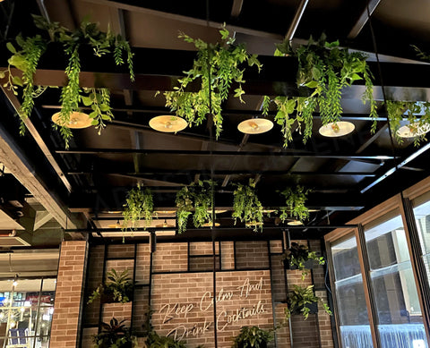plastic plants perth TGI Fridays Joondalup- Artificial Plants for Suspended Planters, Built-in Planters & Pot Plants | ARTISTIC GREENERY