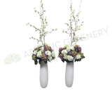 For Hire - Tall Floral Arrangement Purple & White or Pink & White