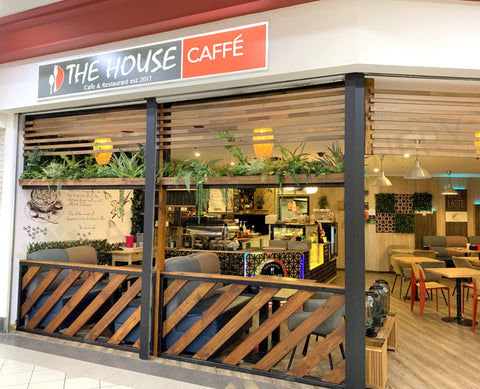 The House Caffe (Alexander Heights) - Hanging Greenery for Built-in Planters | ARTISTIC GREENERY