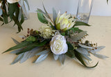 Flower for Wedding Cake Stand - Silk Teardrop Cascase Wedding Bouquet - White Native Flowers  - Thea L | ARTISTIC GREENERY