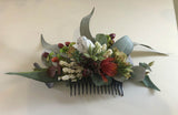 Round Bouquet - Native Flowers & Haircomb / Hairpiece (Japanese Theme) - Tomoyo Y