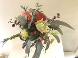 Round Bouquet - Native Flowers & Haircomb / Hairpiece (Japanese Theme) - Tomoyo Y