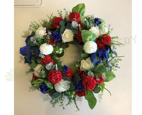 Trio Colour Floral Wreath 30cm / 40 / 50cm