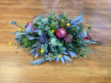 Faux Australian Native Casket Spray / Coffin Spray / Memorial Flowers 70cm /100cm / 140cm Long - SYM0043 | ARTISTIC GREENERY