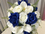 Teardrop Bouquet - Blue & White - Zoey R