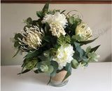 Round Bouquet - Rustic White - Chenelle