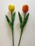 F0135 PU Tulip Single Stem Real Touch 48cm 5 Colours