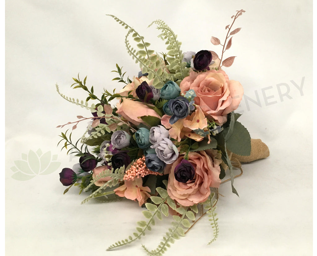 Vintage Bouquet for affordable wedding Perth Silk Flowers Malaga